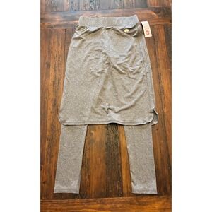 NWT Snoga Athletics Gray Modesty Skirt with Leggings, women's size XS